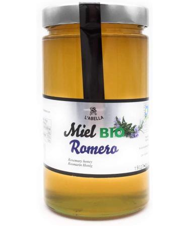L'abella Mel - Rosemary honey - Organic honey harvested in Spain (900g)