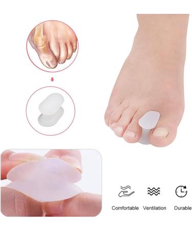 Soft Toe Separator & Gel Toe Caps - 8 Pack Hallux Valgus Spreader for Optimal Toe Protection & Correction - Buy Online on GoSupps.com