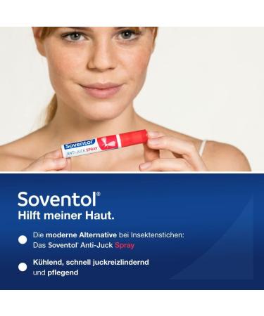 Soventol Anti-Itch Spray 8 ml - Fast Relief for Insect Bites Nourishes & Cools Irritated Skin Touch-Free Application - Buy Internationally - Buy Online on GoSupps.com