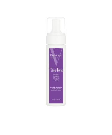 True Tone Purple Toning & Styling Foam - Brightens Blondes - Removes Yellow & Brassy Tones On Bleached Blonde Or Highlighted Hair - Adds Body - 7.1 oz 7.1 Fl Oz (Pack of 1)