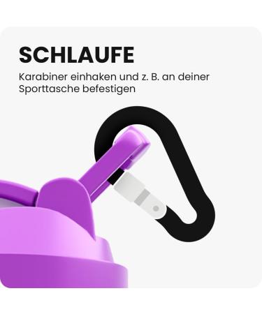 Shakenext Purple Protein Shaker Bottle 700ml | Leak-Proof Dishwasher-Safe Blender with Mixing Ball for Fitness & Protein Shakes - Buy Online on GoSupps.com