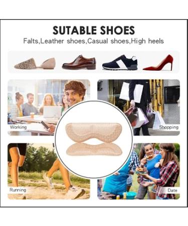 Buy Heel Grips Liner for Men & Women - Back of Heel Cushions for Loose Shoes Prevent Blisters & Slipping (4 Pairs) - Ideal Shoe Filler - Buy Online on GoSupps.com