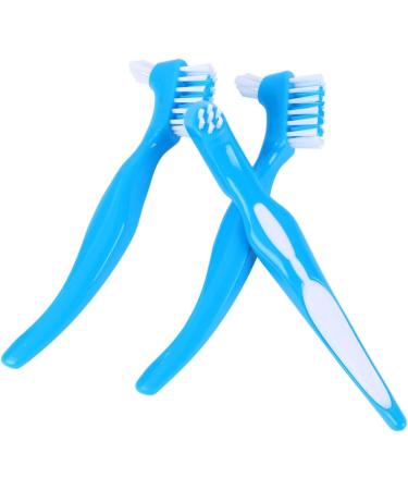 PartyKindom 6-Piece Tool Set - False Toothbrush & Interdental Brush for Dentures | Child-Friendly Cleaning Brushes (2 Blue Packs) - Buy Online on GoSupps.com