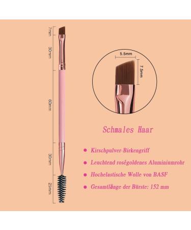 Eyebrow Brush Angled Eyebrow Brush and Spoolie Brush Multifunction Makeup Tools Double Brush Mascara Brush and Eyebrow Comb 4 Pieces (Mixed Colour) - Buy Online on GoSupps.com