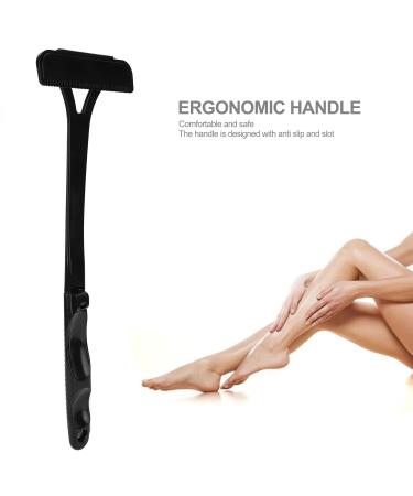 Back Razor with Foldable Long Handle - Professional Hair Removal Tool for Men | All Skin Types | Durable & Easy to Use - Buy Online on GoSupps.com