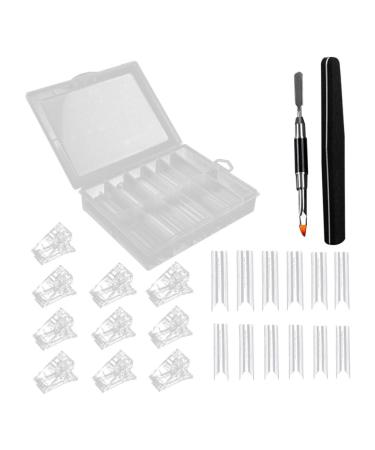 FRCOLOR Nail Art Tools Kit 1 Set Nail Set Plastic White Crystal Nail Clipper Manicure Grinding Strip