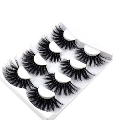 4 Pairs of Soft Real Hair False Eyelashes - Thick & Long 3D Fiber #06 - International Shipping Available - Buy Online on GoSupps.com