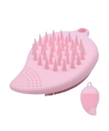 silicone face scrubber face wash scrubber face scrubber silicone face scrubber double sided silicone scrubbing brush multi use skin care brushes manual hair scrubber for women Solid Powder