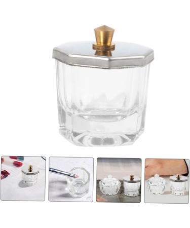 VINTORKY Nail Cup Nail Dish Cup Nail Liquid Holder Acrylic Nail Supplies Dappen Dish for Acrylic Nails Nail Dappen Dish Acrylic Nail Tools Manicure Nail Dish Saucer Cup Toning Glass - Buy Online on GoSupps.com