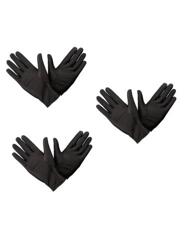 DOITOOL 9 Pairs Jewelry Etiquette Gloves Elastic Gloves Hairdressing Protection Glove Cotton Gloves Black Hand Care Gloves for Cleaning Jewelry Gloves Oven Glove White Gloves Tight Work