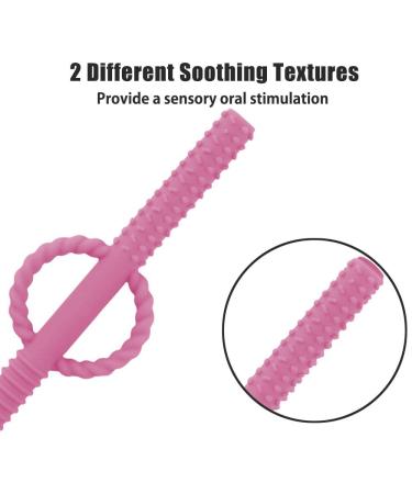 ERSTHUA Silicone Baby Teething Tubes 6 Pack - BPA Free Hollow Teether Tubes in Dark Blue, Grey, Yellow, Magenta, and Turquoise - Buy Online on GoSupps.com