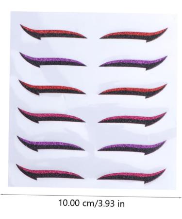 Angoily 24 Pairs Glitter Eyeliner Beauty Tools + Accessories Eyelid Shadow Sticker Eyeliner Decal With Wings - Buy Online on GoSupps.com