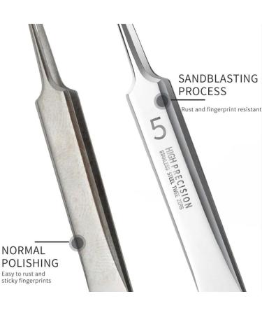 Ultra-fine No. 5 Acne Blackhead Removal Tweezers Beauty Professional Salon Face Needles H6Z8 Deep Clip Cleaner Tool Skin Pimples Bend Clamp - Buy Online on GoSupps.com