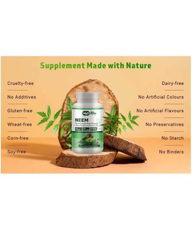 WAY 4 ORGANIC W4O Neem Triple Complex - High-Potency Azadirachta Indica Tablets Neem Leaves Bark Flowers in Ratio (80:10:10) - 300 Tablets 150 Serving 1000 Mg (Pack of 2) - Buy Online on GoSupps.com