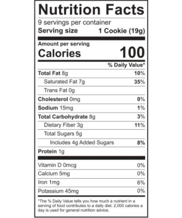 Emmy's Organics Coconut Cookies Dark Cacao 6 oz (Pack of 2) - Gluten-Free, Vegan, Paleo-Friendly - Buy Online on GoSupps.com