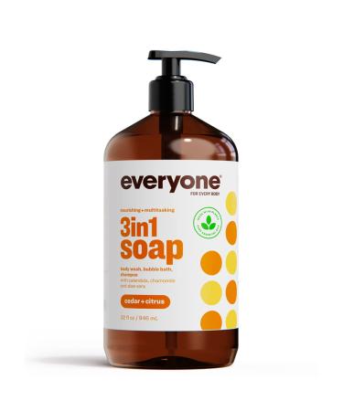 Everyone for Every Body 3-in-1 Soap for Man  Cedar and Citrus  32 Ounce