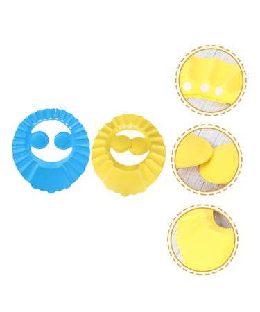 FRCOLOR 2pcs Shampoo Cap Bonnets for Toddlers - Bath Visor & Sun Hat Combo | Assorted Colors | 29.5X27.5CM - Buy Online on GoSupps.com