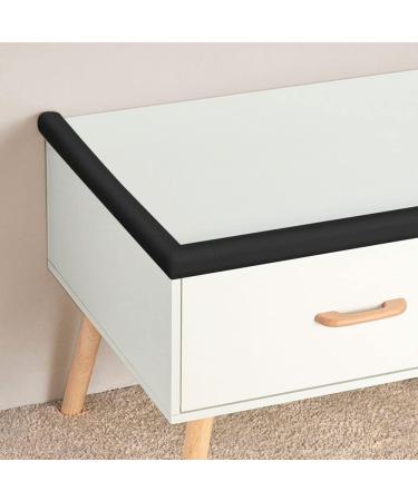 Baby Proofing Edge and Corner Guard Set - 2m / 6.5ft Furniture Bumpers, Pre-Taped Cushions - Black - Buy Online on GoSupps.com