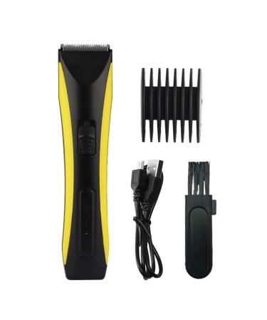 Hair Clippers Electric Hair Clipper Rechargeable Professional Hair Clipper Electric Beard Trimmer Adjustable Hair Clipper Men's Styling Trimme(Yellow)