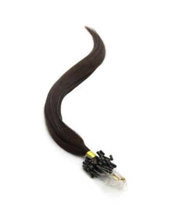 Micro Ring/Micro Loop/Micro Bead Hair Extensions 18" Barely Black (1B) American Pride