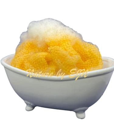 Nature by EJN Net Bath Sponge - Customized Long Skin Exfoliation, African Porous Design (Golden Apricot) - Buy Online on GoSupps.com
