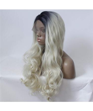 Medium-Sized Large Wave Gradient Curly Hair Wig | Front Lace Synthetic Wig for Women - Buy Online on GoSupps.com