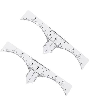Healeved 20 Pcs Makeup Ruler Brow Ruler Sticker Eyebrow Guide Eyebrow Tools Eyebrow Stencil Disposable White - Buy Online on GoSupps.com