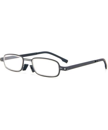 Cokobin Ultra-Light Reading Glasses - Metal Frame Full Frame 2.5 Diopters Stylish Visual Aid for Men & Women - Includes Glasses Case (Black) - Buy Online on GoSupps.com