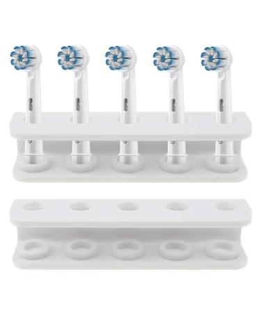 Sround plug-in brush holder 4mm thick white Complaining acrylic electrical brush heads holder toothbrush holder electrical toothbrush bracket universal for all common brands bathroom room - Buy Online on GoSupps.com