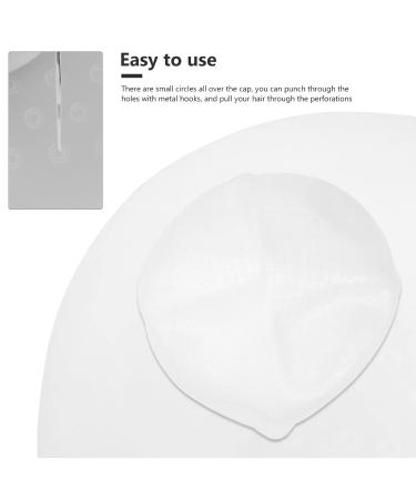 Uonlytech Reusable Silicone Highlighting Cap for Hair Dyeing - Home Salon Hair Styling Tool with Hook - Buy Online on GoSupps.com