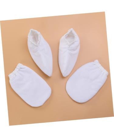 2 Paires Mitaines Paraffine ponge Isolantes pour Mains pour Soins de Bain Chaud Blanc - Buy Online on GoSupps.com