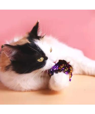 ANZONGYI 10 Pcs Mylar Crinkle Balls Colorful Crinkle Balls Cat Toys Rustle Sound Ball Cat Interactive Toys for Kittens and Grown-up Cats - Buy Online on GoSupps.com