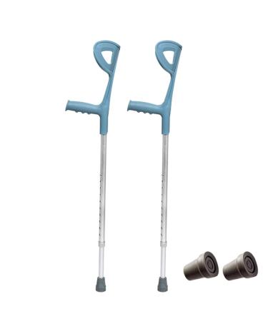 Portable Medical Adult Elbow Forearm Crutches Height Adjustable Arm Cuff Crutch Walker Lightweight Aluminum Alloy Fashionable Bathing in Sunlight