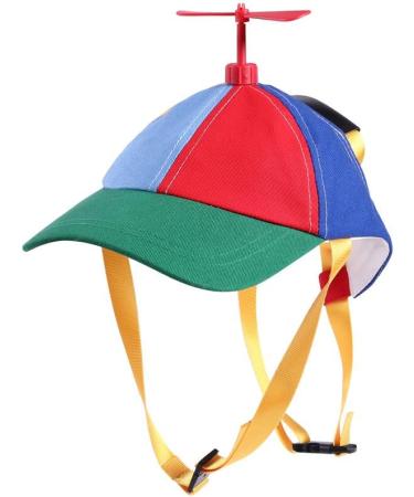 GEANBAYE Funny Propeller Dog Hat with Double Adjustment | Iridescent Pet Hat for Small, Medium, Large Dogs and Cats - Buy Online on GoSupps.com