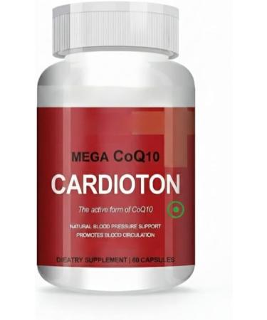Cardioton 60 Capsules with Coenzyme Q10 & Arjuna Extract for Heart Health - 60 Capsules - Buy Online on GoSupps.com
