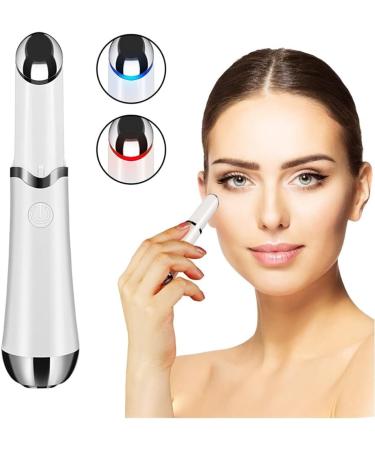 Rechargeable Electric Eye Massager Wand - Heated Facial Treatment for Dark Circles Puffiness & Eye Bags (Pink) - Shop Internationally - Buy Online on GoSupps.com