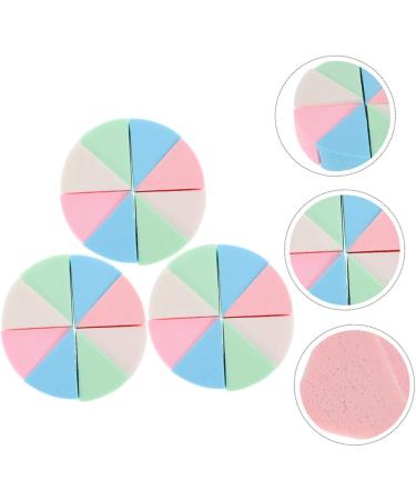Healeved 3 Sets Triangular Sponge Puff Wedge Makeup Makeup Supplies Makeup Sponge Tools Fan-shaped Makeup Sponge Wedge Makeup Sponge Latex Sponge Puff Makeup Puff Makeup Pads - Buy Online on GoSupps.com