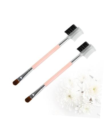 Didiseaon 1 Duo Eyebrow Brush - Professional Double-Headed Makeup Brush for Eyeshadow & Eyelash - Miss Pink Cosmetics Tool for Flawless Makeup - Buy Online on GoSupps.com