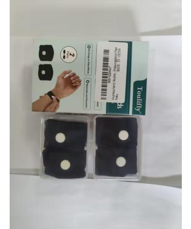 Acupressure Band & Bracelet for Nausea Relief | Anti-Emetic Wrist Bands - 2 Pairs Black for Pregnancy Seasickness & Motion Sickness - Buy Online on GoSupps.com