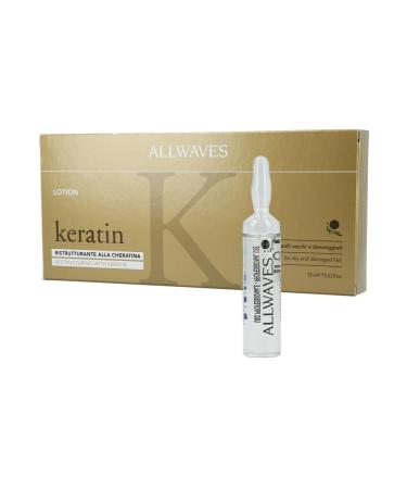 ALLWAVES KERATIN LOTION RESTRUCTURING BULBS WITH CHERATIN FOR DRY AND DAMAGED HAIR 12 BULBS
