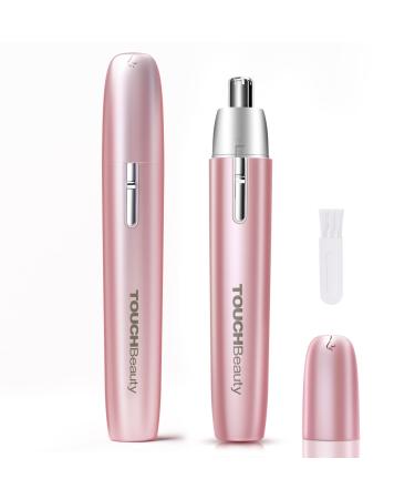 TOUCHBeauty Ear and Nose Hair Trimmer for Women Nose Hair Clipper Women Painless Nose Trimmer Ladies Facial Hair Trimmer Pink