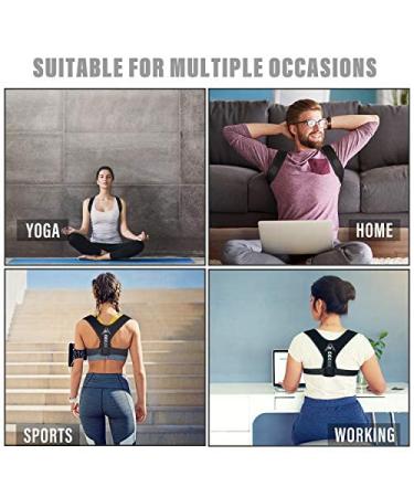 Adjustable Posture Corrector Brace for Men and Women - Back, Neck, and Shoulder Support for Spine Alignment - Pain Relief Belt - Breathable and Full Chest Support - Sizes 25 to 48 - Buy Online on GoSupps.com