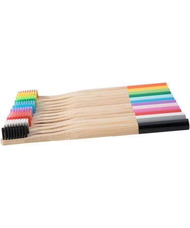 FRCOLOR 12 Pcs Organic Bamboo Toothbrush Set - Eco-Friendly Kids & Infant Toothbrushes Travel-Friendly Charcoal Pink Design - Buy Online on GoSupps.com