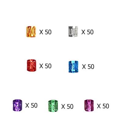 350PCS Braids & DreadLock Beads Hair Jewelry Set by liliyab - Multi Color Hair Accessories - Buy Online on GoSupps.com