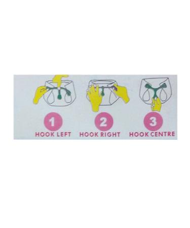 Hicat 4 Pack Cloth Diaper Fasteners - Replaces Pins - Blue, Green, Pink (GPB-4 Pack) - Buy Online on GoSupps.com