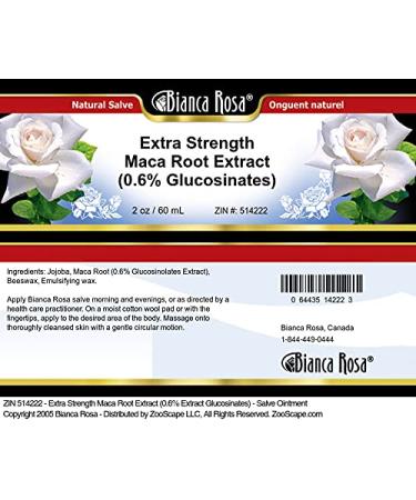Bianca Rosa Extra Strength Maca Root Extract (0.6% Glucosinates) - Salve Ointment (2 oz ZIN: 514222) - 2 Pack - Buy Online on GoSupps.com