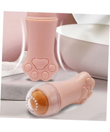 Angoily 1pc Women Face Professional Oil-absorbing Makeup Facial Volcanic Massager Removal Tool Practical 7.5x3cm Pink - Buy Online on GoSupps.com