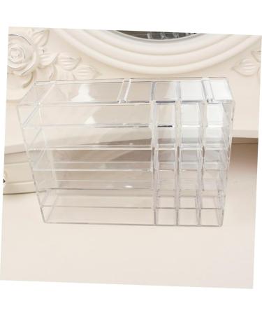 IMIKEYA Lipstick Stand 2 Pcs Makeup Storage Case Makeup Holder Display Makeup Case Storage Box Eyeshadow Palette Powder Transparentx2pcs 24.7X18.2X7CMx2pcs - Buy Online on GoSupps.com