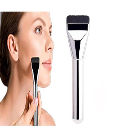 2024 Ultra Thin Foundation Brush Flat Blush Concealer Brush Liquid Powder Brush for Creamy Powdery or Liquid Foundation (Size : 2pcs)