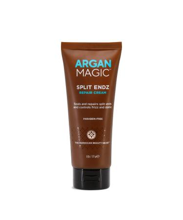 Argan Magic Split Endz Cream - Instantly Binds Frayed and Separated Ends While Preventing Future Breakage | Controls Frizz | Made in USA  Paraben Free  Cruelty Free (6 oz) 6 Ounce (Pack of 1) - Buy Online on GoSupps.com